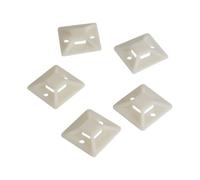 LogiLink KAB0044 Lot de 100 Supports d'attaches de câble auto-adhésives 30 mm x 30 mm