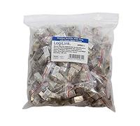 LogiLink Connecteurs RJ45 MP0011 blindés CAT5e – pack de 100 gris