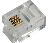 Logilink MP0018 Connecteur modulaire RJ11 Logilink, 6P4C, non blindé, 100 pièces