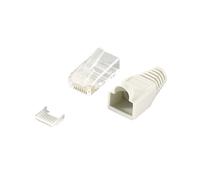 LogiLink MP0023 - Connecteurs RJ45 Gris - Contacts Plaqué Or - RoHS - Lot de 100 Pièces - Dimensions Emballage 170x240mm - Poids 270g
