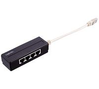 LogiLink MP0032 Modular Splitter 4Port RJ45, Blindé, avec 15 cm de câble