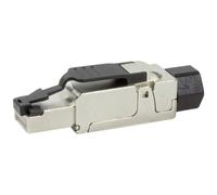 LogiLink Fiche mâle à confectionner PrimeLine MP0040 – Cat.6A blindée – noir/argent – 1 pc(s)
