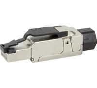 LogiLink MP0040 Fiche mâle à confectionner sur le terrain, Cat.6A, blindée, PrimeLine MP0040 noir, argent 1 pc(s)