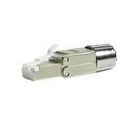 LogiLink MP0080-CAT MP0080 Fiche RJ45 CAT 8.1-EconLine, gris, acier inoxydable
