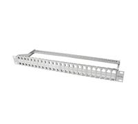 LogiLink NK4046 : Panneau de brassage 48 ports, Gris, Construction Métallique, pour Baies de Branchements Réseau