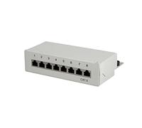 LogiLink Patch Panel NP0016A 8 ports RJ45 Cat6 blindé (STP) 1 UH Gris