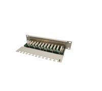 LogiLink NP0041 Baie de Branchements 12 Ports RJ-45 Cat6 Gris - Certification ISO/IEC 11801 E - Code SH: 85371098