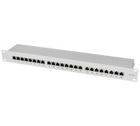 LogiLink NP0060 24 ports Panneau de brassage 483 mm (19\ ) CAT 6a 1 UH gris