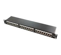 LogiLink NP0061 Panneau de brassage 19" Cat.6A 24 ports noir 1UH