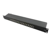 LogiLink NP0076, Cat6a, 10 Gigabit Ethernet, RJ45, Noir, Métal, 1U Noir G