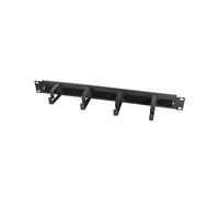LogiLink OR106B Panneau de Gestion de Câbles Rack 1U Acier Noir, largeur 80mm, profondeur 4825mm, hauteur 44mm, poids 420g, livré à l'unité