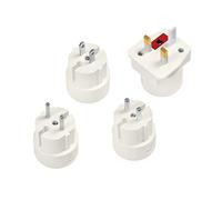 LogiLink PA0186 Lot de 4 adaptateurs pour plus de 100 pays pour l'Europe du Sud, les pays du Commonwealth, prise anglaise/américaine