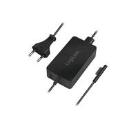 LogiLink PA0197 Chargeur Secteur Universel 44W, 100-240V, 1x USB 2.0, 15V/2.58A, Câble 1.5m, Compatible Surface Pro/Laptop/Go/Book