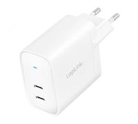 LogiLink PA0282 Chargeur USB 20 W 2x USB-C® Power Delivery blanc intérieure USB Power Delivery (USB-PD)