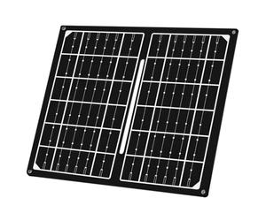 LogiLink PA0339 - Panneau solaire pliable/pliable pour les déplacements avec puissance maximale de 7 W, avec 1 sortie USB pour appareils externes, classe de protection IP65