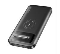 LogiLink PA0343RF Banque d'alimentation LiPo 10000 mAh 3,7V 2x USB-A 1x USB-C Recharge sans fil 10,5W Noir