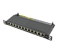 LogiLink Panneau de brassage 10' Cat.6, 12 ports, noir G