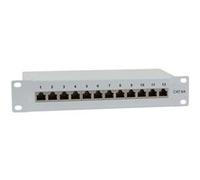 LogiLink NP0052 baie de branchements 1U - Baies de branchements (RJ-45, Cat6a, Gris, Acier, 1U, TIA/EIA 568C.2)