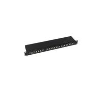LogiLink panneau de brassage Cat.6 EconLine, 24 Ports, noir G