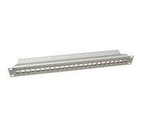 LogiLink Panneau de brassage keystone 19', non blindé, gris G