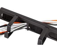 LogiLink Panneau de rangement 19" 1 UH 4 étriers guide-câbles