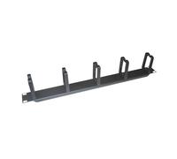 Logilink Panneau guide-câbles 19" 1UH, 5 anneaux en plastique, noir