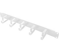 Logilink Panneau guide-câbles 19" 1UH, 5 étriers en acier, gris