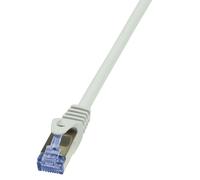 LogiLink Patch Cord Cat. 6A S/FTP 0.25 m grau