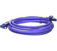 LogiLink PrimeLine - Cordon de raccordement - RJ-45 (M) pour RJ-45 (M) - 2 m - SFTP, PiMF - CAT 6a - sans halogène, moulé, sans crochet - violet