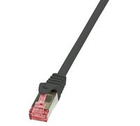 Logilink Patchkabel CAT6 S/FTP AWG27 PIMF 0,25m schw.