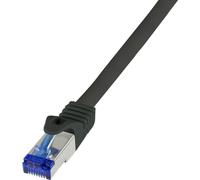 Logilink Patchkabel Ultraflex, Cat.6A, S/FTP, schwarz, 1,5 m