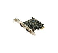 LogiLink PCI Express Interface Card Serial 2x - Adaptateur série - PCIe - RS-232 x 2 - vert