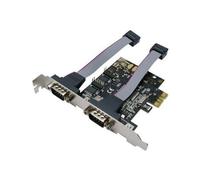 LogiLink PCI Express Interface Card Serial 2x - Adaptateur série - PCIe - RS-232 x 2 - vert