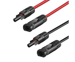 LogiLink PHC0100 Kit d'extension solaire MC4/M vers MC4/F 6 mm² CU, 1 m