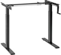 LogiLink Pied de bureau réglable en hauteur manuellement noir