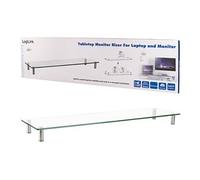 LogiLink Support d'écran plat BP0060 – Autonome, 20 kg, Réglable, Inox/Transparent