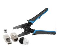 LogiLink Pince à sertir pour Keystone & J45, noir/bleu