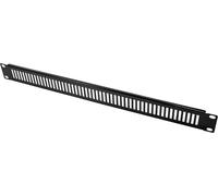 LogiLink panneau 19" 1U PN111B G ventilé noir