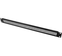 LogiLink panneau 19" 1U PN111B G ventilé noir