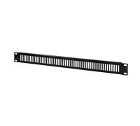 LogiLink PN111B - Panneau aveugle perforé 19" 1 U (unité de hauteur) en tôle d'acier de 1,2 mm pour couvrir les espaces vides dans un rack 19", Noir