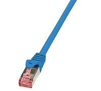 LogiLink PrimeLine Câble réseau Cat6 S/FTP AWG27 PIMF LSZH 0,25 m Bleu