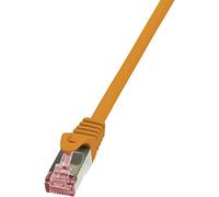 LogiLink PrimeLine Câble réseau Cat6 S/FTP AWG27 PIMF LSZH 0,50 m Orange