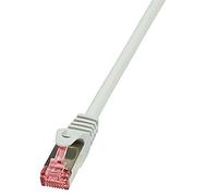 LogiLink PrimeLine Câble réseau Cat6 S/FTP AWG27 PIMF LSZH 2 m Gris