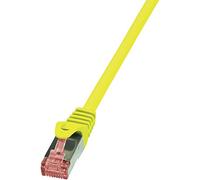 PrimeLine - Cordon de raccordement - RJ-45 (M) pour RJ-45 (M) - 7.5 m - SFTP, PiMF - CAT 6 - sans halogène, moulé, sans crochet - jaune