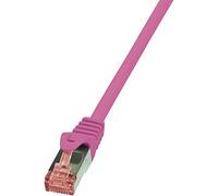 LogiLink PrimeLine Câble réseau Cat6 S/FTP AWG27 PIMF LSZH 7,50 m Rose