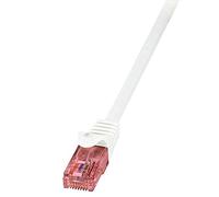 LogiLink PrimeLine Câble réseau Cat6 U/UTP AWG24 LSZH 1 m Blanc