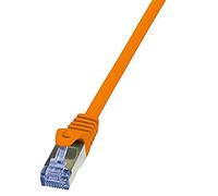 LogiLink PrimeLine - Cordon de raccordement - RJ-45 (M) pour RJ-45 (M) - 7.5 m - SFTP, PiMF - CAT 6a - sans halogène - orange