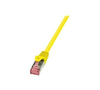 Câble réseau RJ45 CAT 6 S / FTP LogiLink - 2 connecteurs RJ45 - 1 m - Jaune - CQ2037S