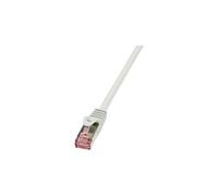 LogiLink PrimeLine - Cordon de raccordement - RJ-45 (M) pour RJ-45 (M) - 0.25 m - SFTP, PiMF - CAT 6 - sans halogène, sans crochet - blanc