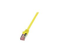 LogiLink PrimeLine - Cordon de raccordement - RJ-45 (M) pour RJ-45 (M) - 1.5 m - SFTP, PiMF - CAT 6 - sans halogène - jaune